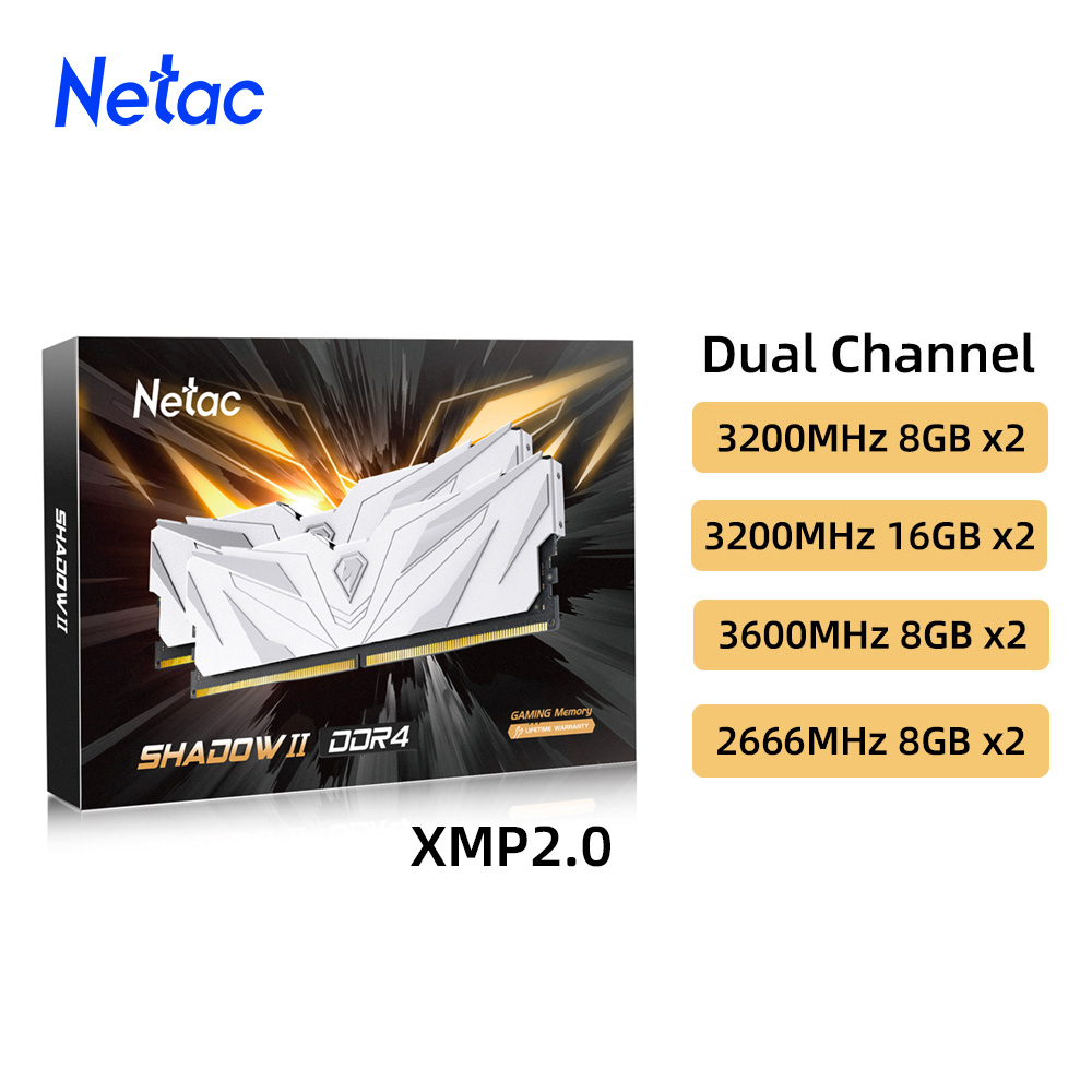 Netac Ram Memory DDR4 8GBX2 16 - огляд і ціна Ddr5 Rgb Ram