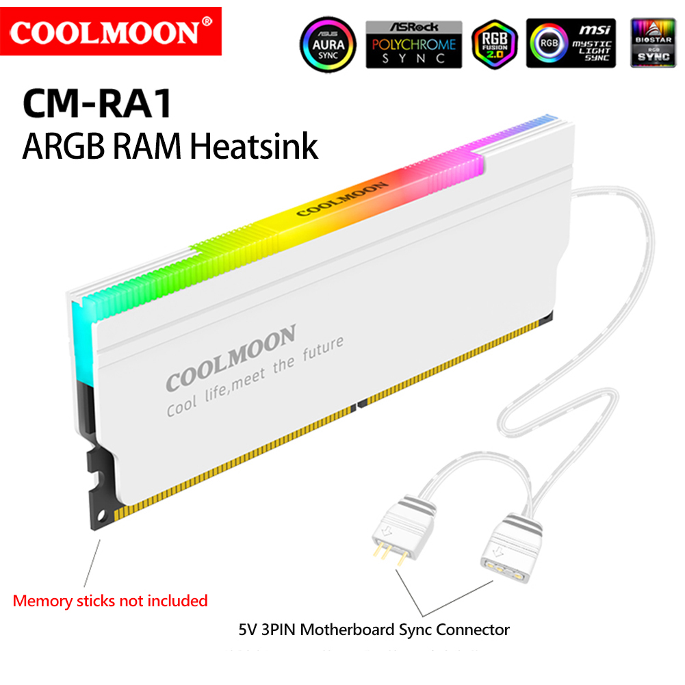 COOLMOON 5V-3PIN ARGB RAM Heat - огляд і ціна Ddr5 Ram