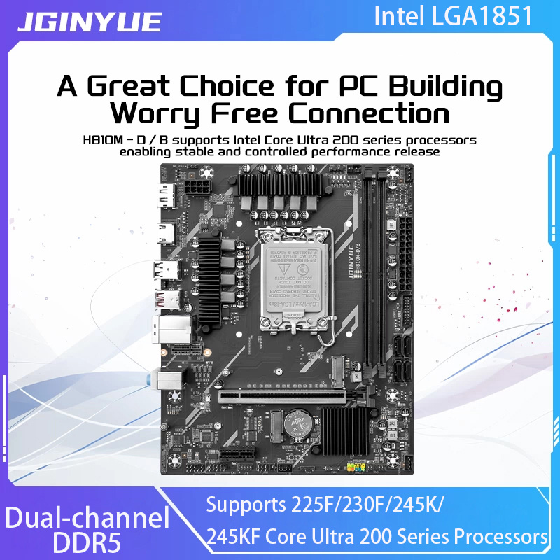 JGINYUE H810 Motherboard Intel - огляд і ціна Ddr5 64Gb